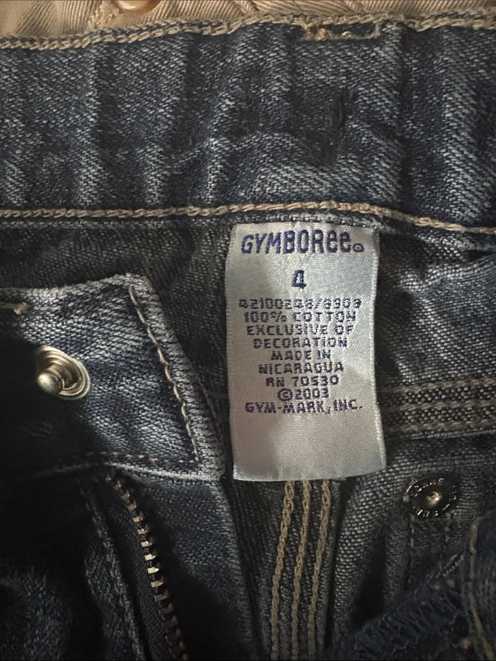 Gymboree Boys Dark Blue Denim Jeans with Front Patch Pockets